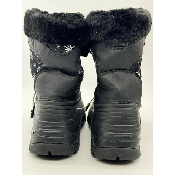 Snow Boots for Kids Insulated Winter Snow Duck Boots (36) 4 Black Snowflake EC‎ - Picture 3 of 7